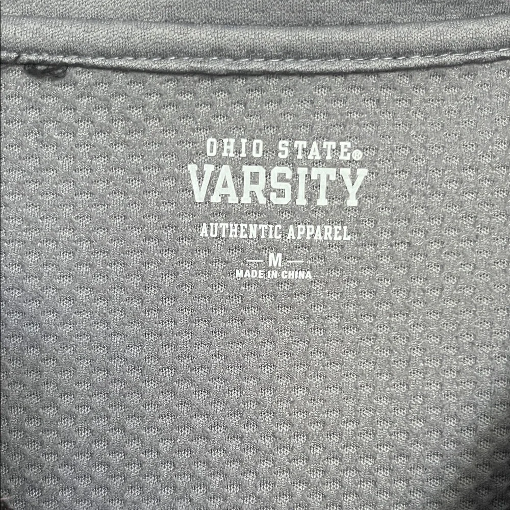 Ohio Sate Varsity Apparel Men's Quarter Zip Long Sleeve Shirt Size Medium